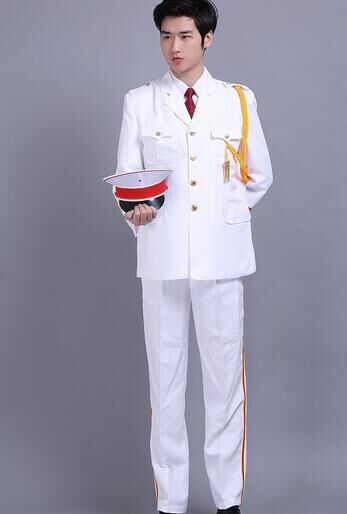 11JZ028_男式升旗手白色军装