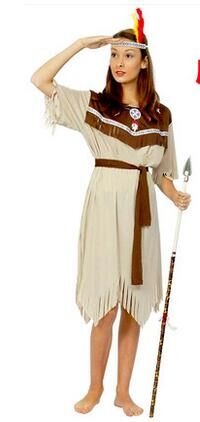10GW099_节目表演服装 印第安人女装服土著人服装野人服装