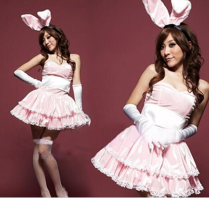 06WD0179_兔女郎装粉红色兔子装表演服